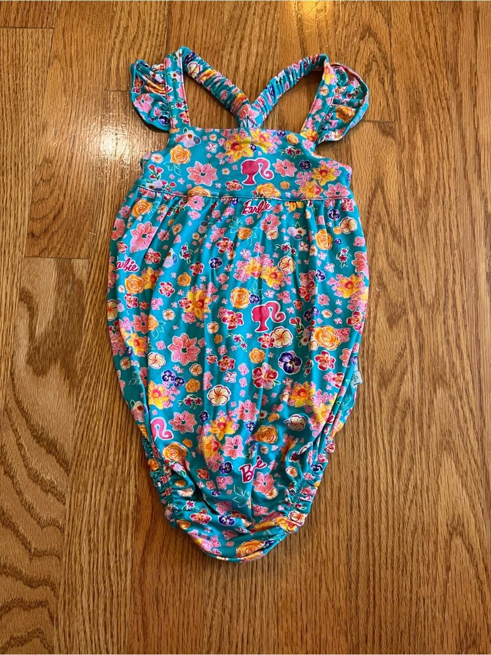 Posh Peanut x Malibu Barbie Collab Ruffled Bubble Romper Size 18-24 months
